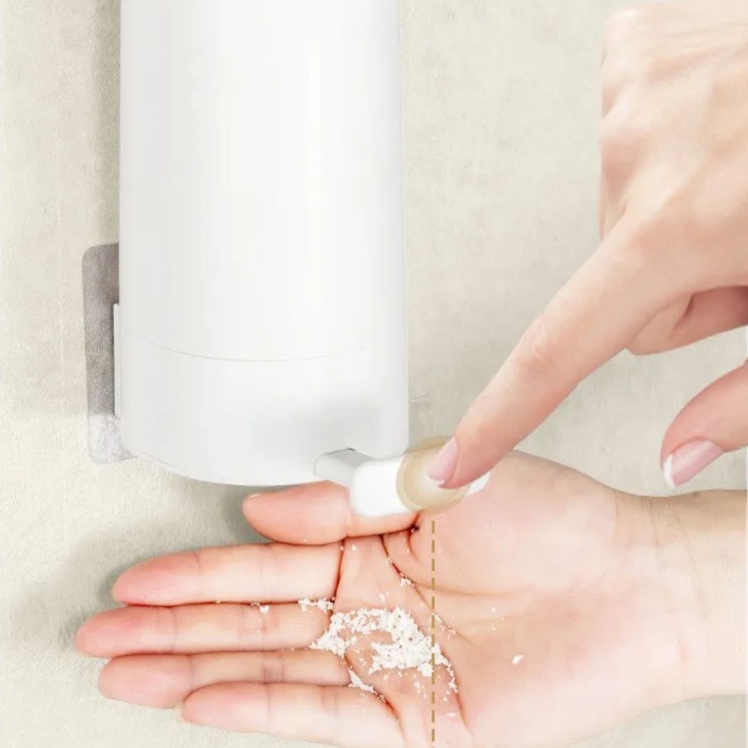 Dispensador de jabón en escamas